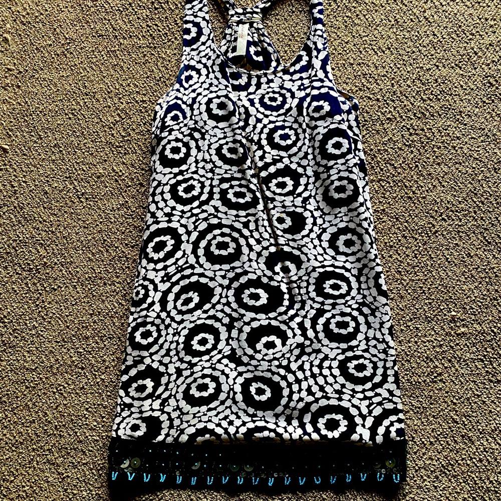 Yahada racerback sundress with beaded detail
